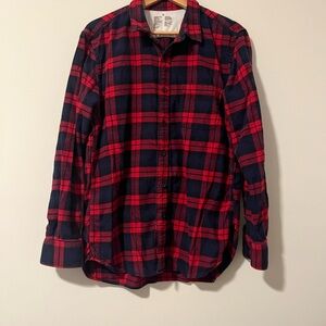 Muji Red and Black Checkered Casual Shirt